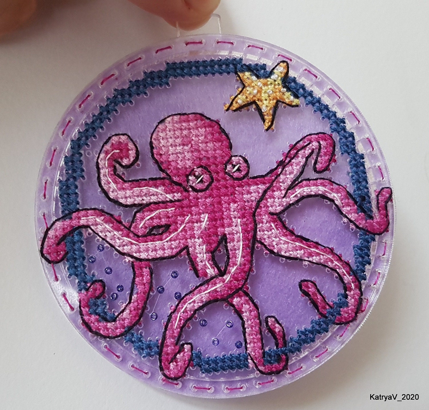 Octopus Cross Stitch Pattern Marine Inhabitants Cross Stitch Etsy