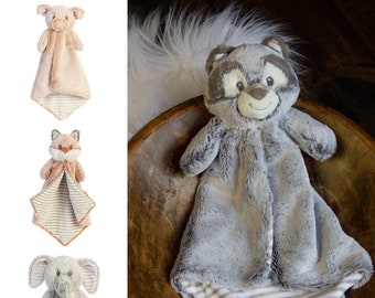 elephant lovey security blanket