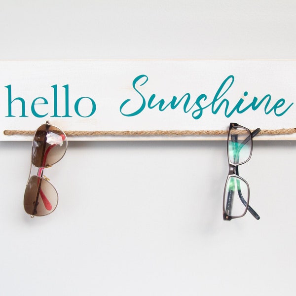 Sunglass Holder, Entryway Organizer, Personalized Hand Painted, House Warming Gift, Eyeglasses, Keys, Farmhouse Rustic