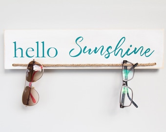 Sunglass Holder, Entryway Organizer, Personalized Hand Painted, House Warming Gift, Eyeglasses, Keys, Farmhouse Rustic