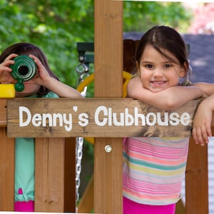 Personalized Playground Name Sign, Hand painted name sign, Outdoor Clubhouse sign, Treehouse sign, Exterior Use