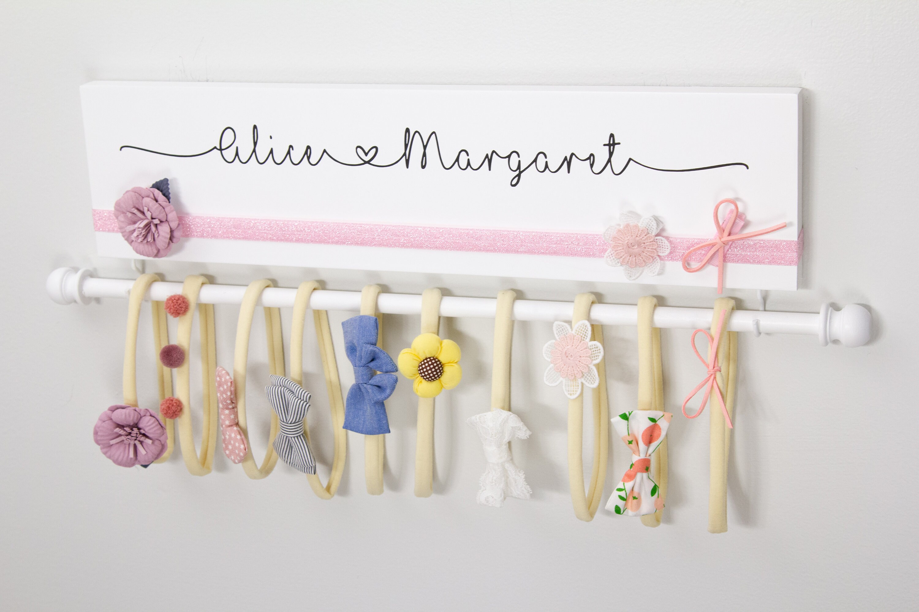 Personalized Baby Bow Holder Hand PaintedBow Holder | Etsy