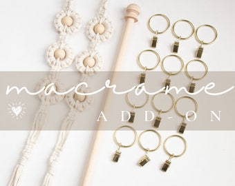 Macrame Extenders & Ring Clip Add-On | Headband Bow Holder Expansion