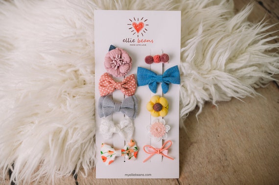 Flower Hair Clips, Crochet Hair Clips, Knitted Hair Clips, Girls Snap Clips,  Toddler Hair Clips, Baby Hair Clips, Baby Snap Clips, Barrettes -   Israel