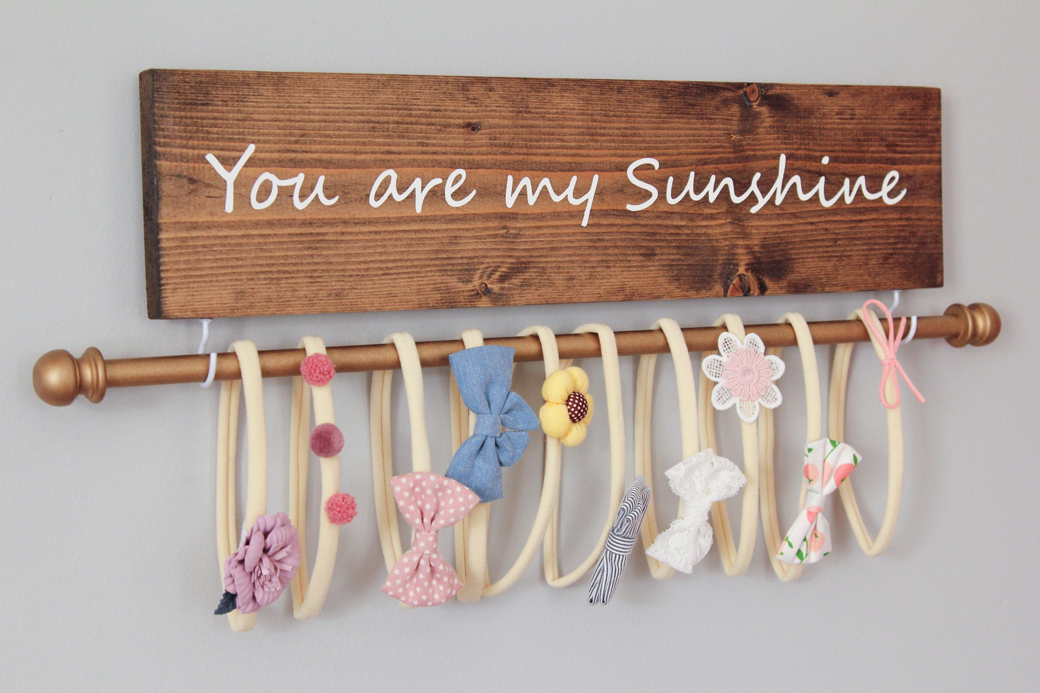 Personalized Bow Holder Headband Holder Nursery Decor