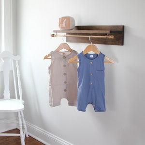 Nursery Shelf Clothes Hanger, Nursery Décor, Baby Shower Gift, Elegant Baby Boy Nursery