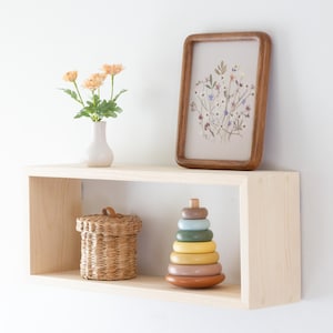 Nursery Shelf, Montessori Nursery, Girl Nursery Decor, Gender Neutral Gift,Children&#39;s Bookshelves, Floating Shelves,Kid&#39;s Bookshelf