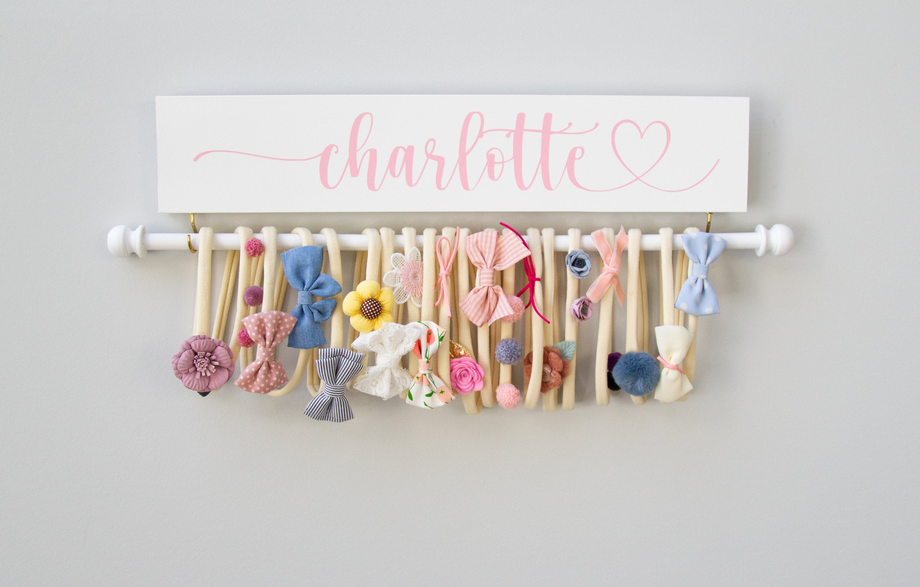 Hair Accessories Organizer  Organizing hair accessories, Diy baby  headbands, Diy hair accessories organizer