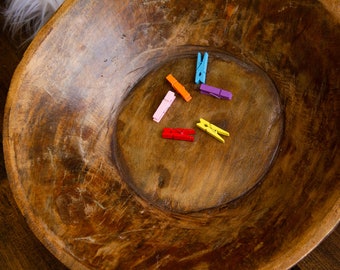Mini Clothespins: Multi Colored Art Display Clips