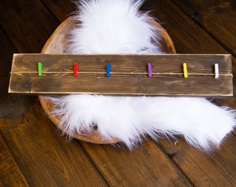 Handgemachtes Kinder Kunst Schild: Leeres Kunstwerk aus Holz