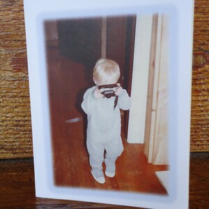 Nostalgic Photo Birthday Card with Original Poem