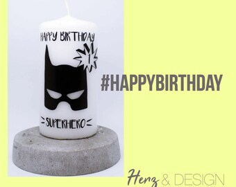 Birthday candle "Superhero" incl. age