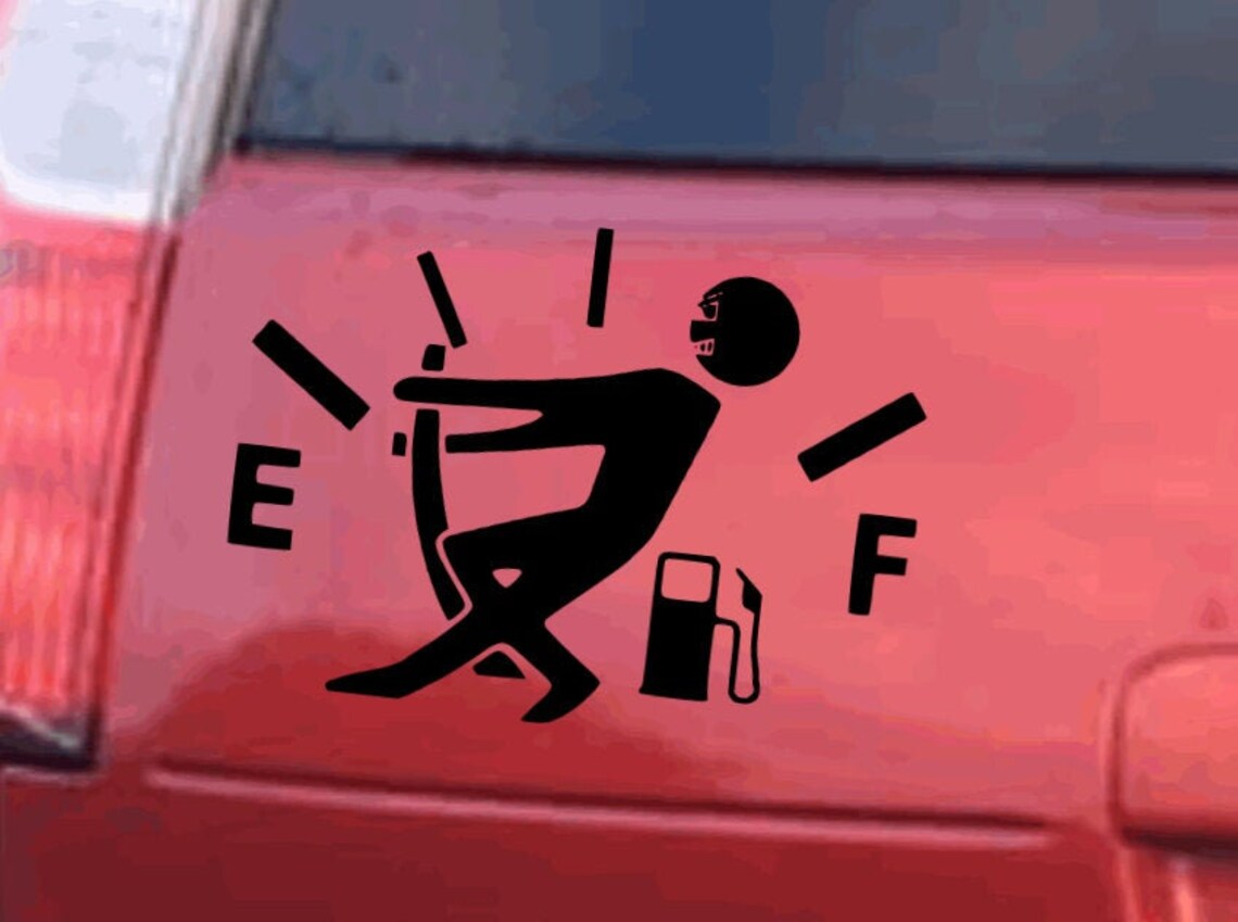 Empty Fuel Tank Svg Car Decal Sticker,truck Decal,van Decal,motor Home
