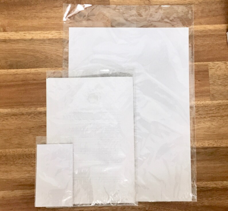 100 x A4 Cello Bags Compostable Cello Bags Ecofriendly Etsy