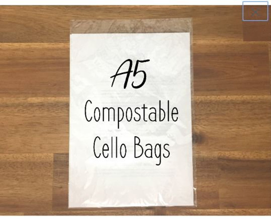 25 X A5 Cello Bags Compostable Cello Bags Ecofriendly Etsy