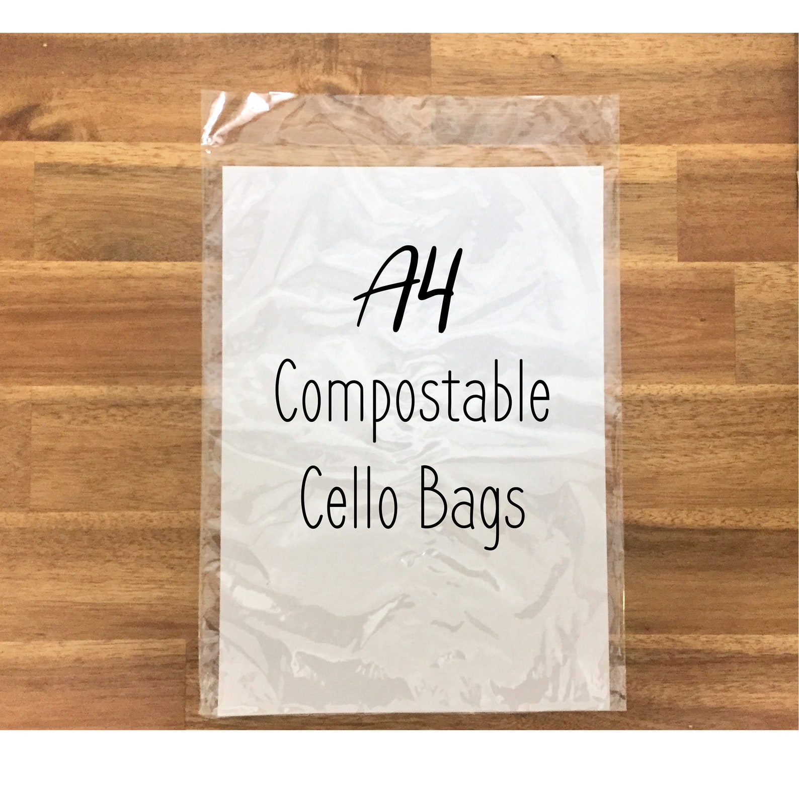 100 X A4 Cello Bags Compostable Cello Bags Ecofriendly Etsy UK