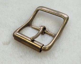 Solid Antique Brass Buckle 40mm - Handbags - Belt Buckle - Straps - Fastenings - Decorative Element - Component - Roller Bar Buckle -