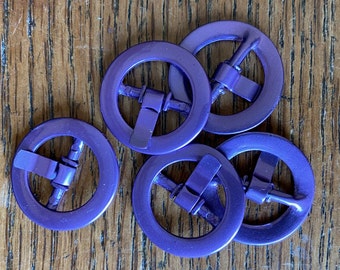 Boucle 18mm Finition plaquée violet ou bleu PACK DE 5