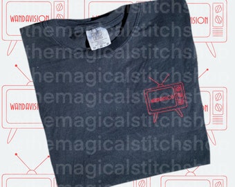 Wanda Vision Embroidered Unisex Tshirt