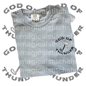 God of Thunder Embroidered Tshirt
