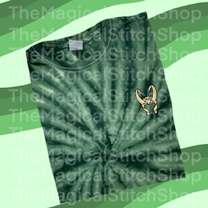 God of Mischief Tie Dye Embroidered Tshirt
