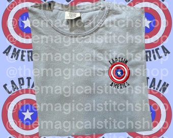 The First Avenger Embroidered Tshirt