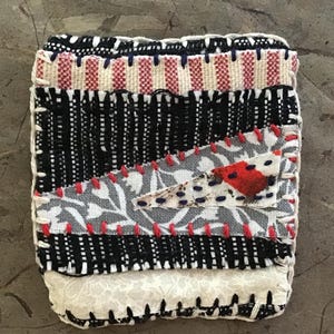 Handmade fabric brooch with nautical theme