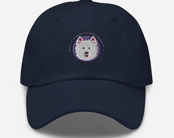 Westie hat beautifully embroidered artwork antique buckle. I love my Westie red heart. Makes a great dog gift! Order yours today!