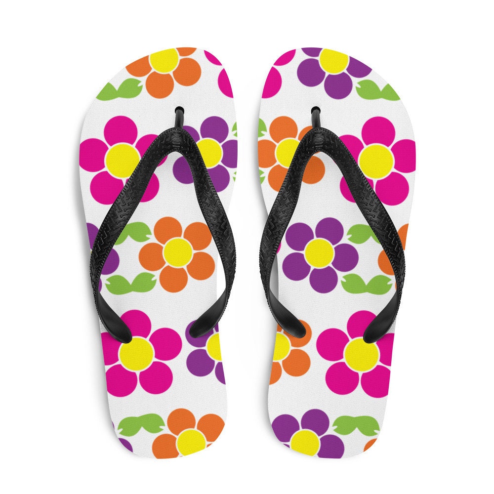 Colorful Flip Flops - Etsy