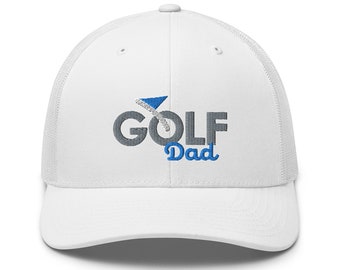 Czapka typu trucker z haftem dla golfisty: regulowany prezent dla golfisty