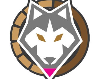 Siberian Husky Sticker: Gray & White Vinyl Decal - Laptop, Car, Phone