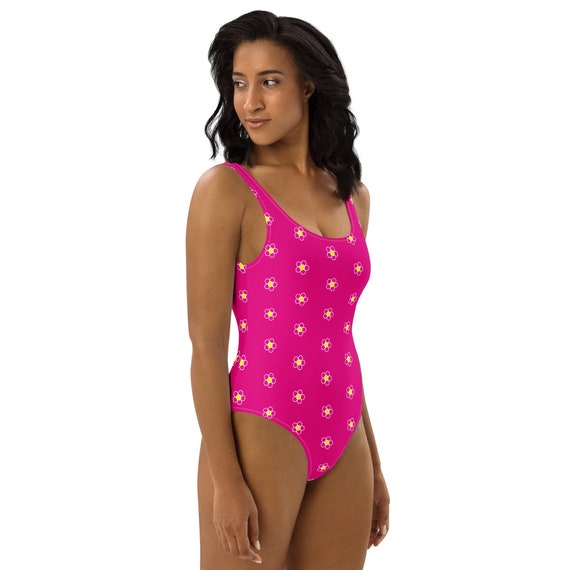 Pink and yellow bathing suit outlet