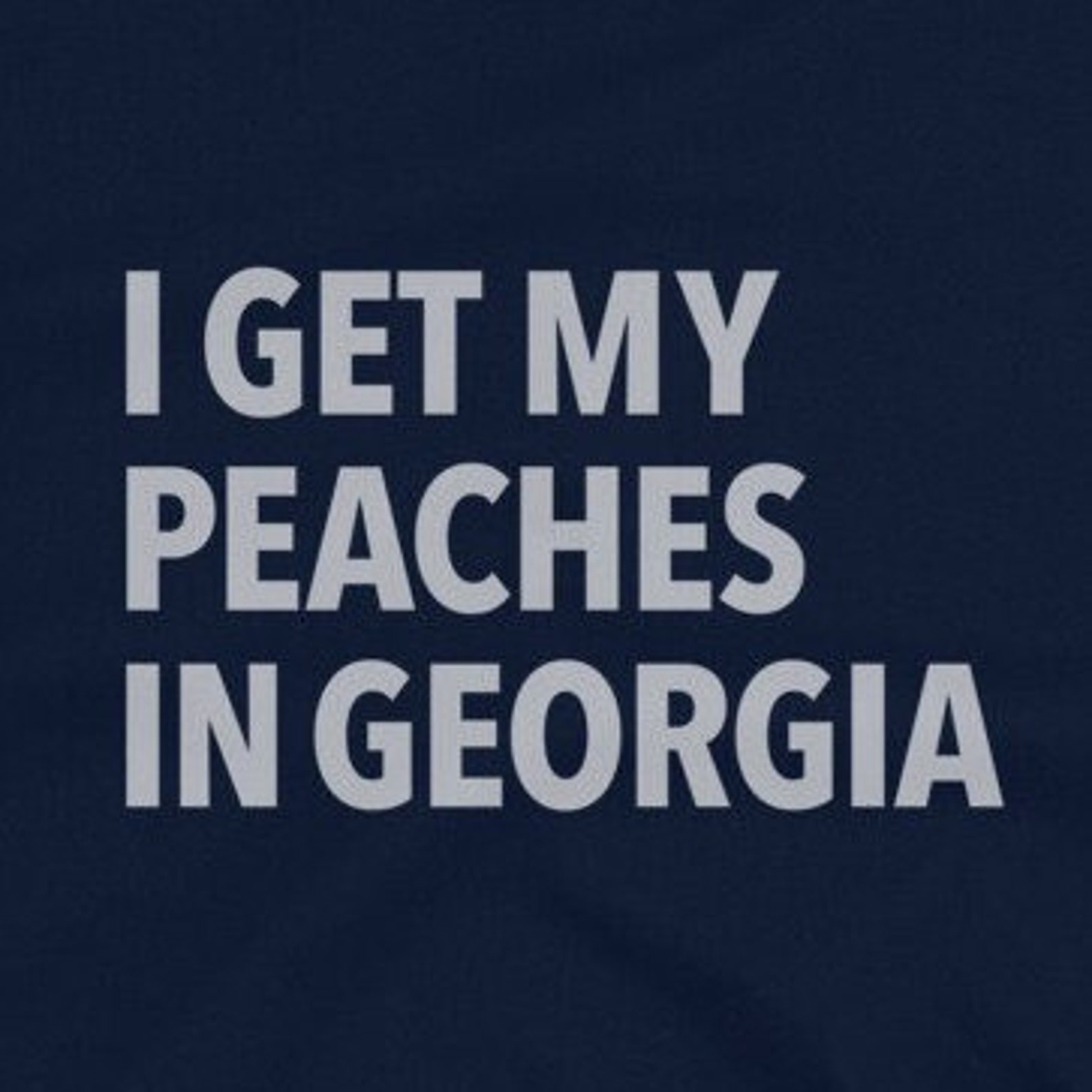 I Get My Peaches in Unisex tshirt. Tinted white Etsy