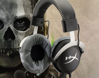 Urban Camouflage headset cushion covers for hear protection and gaming headsets from AudioCoasters