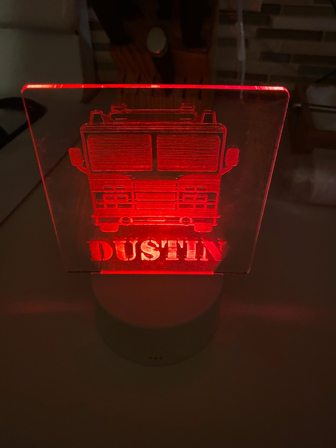 Laserengraved LED Acrylic Light Etsy