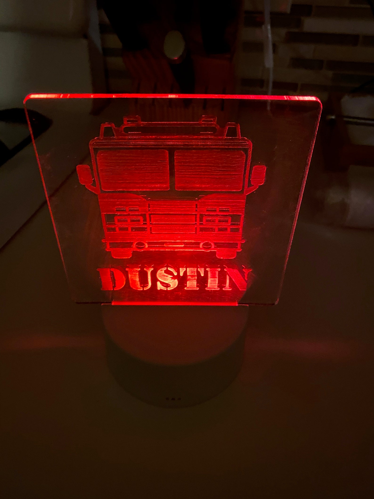 Laserengraved LED Acrylic Light Etsy