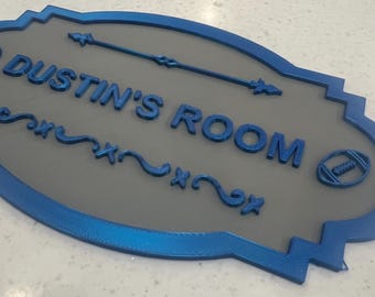 Custom 3D Printed Room Sign: Personalized Home Decor
