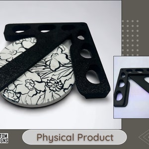 Center Finder Jig, Great for small Crafts, Coasters or anything round. Centering Ruler, Radius Jig and Alignment Guide