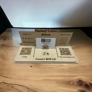 Business Center - Card Holder - QR Code With NFC Option - Laser Cut ...