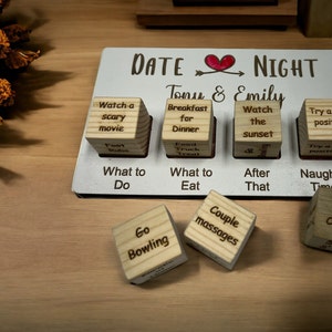 Date Night - Dice Board Game, Anniversary Gift, Couples Gift, Great Wedding and Engagement Gift