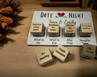 Date Night - Dice Board Game, Anniversary Gift, Couples Gift, Great Wedding and Engagement Gift