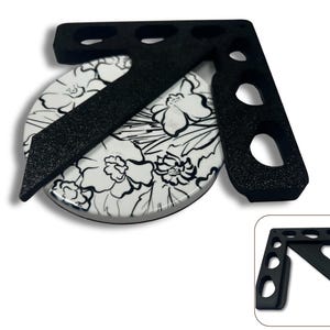 Center Finder Jig for Coasters | Physical Alignment Tool for Perfectly Centered Laser Engraving | Maker