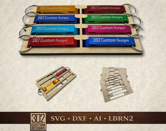 Bottle Opener Keyring Laser Engraving Jig: Fiber Laser Ready (Digital Download)