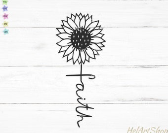 Free Free 157 Sunflower Faith Svg Free SVG PNG EPS DXF File