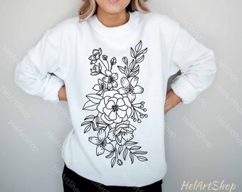 Download Floral Bouquet Svg Etsy