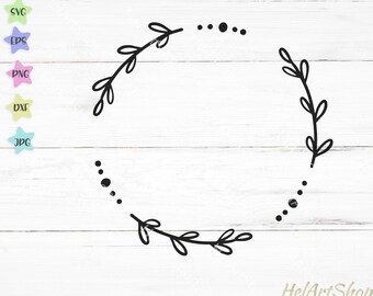 Download Curved Leaf Border Svg - Layered SVG Cut File