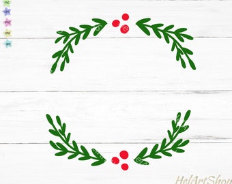 Download Christmas Wreath Svg Etsy