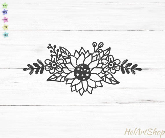 Free Free 280 Silhouette Sunflower Border Svg SVG PNG EPS DXF File