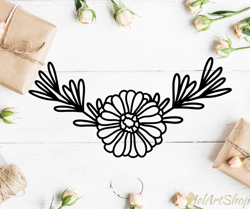 Download Floral corner svg floral swag svg wildflower svg svg Floral | Etsy