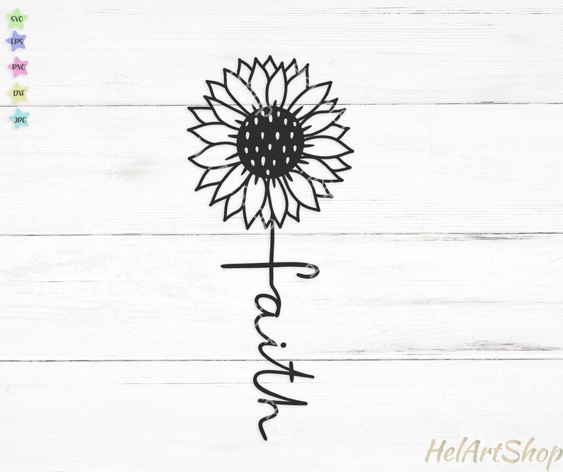 Download Faith cross svg Sunflower svg Christian svg Religious cut ...